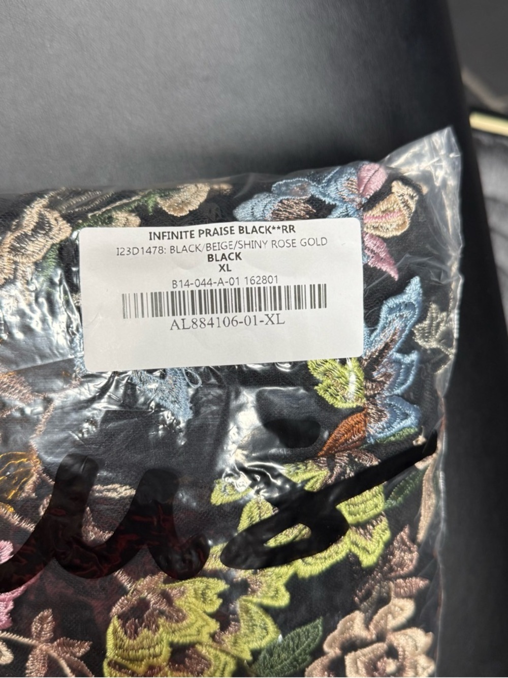 Lulu's Black Floral Halter Maxi Dress with Multicolor Embroidery - Picture 6 of 6